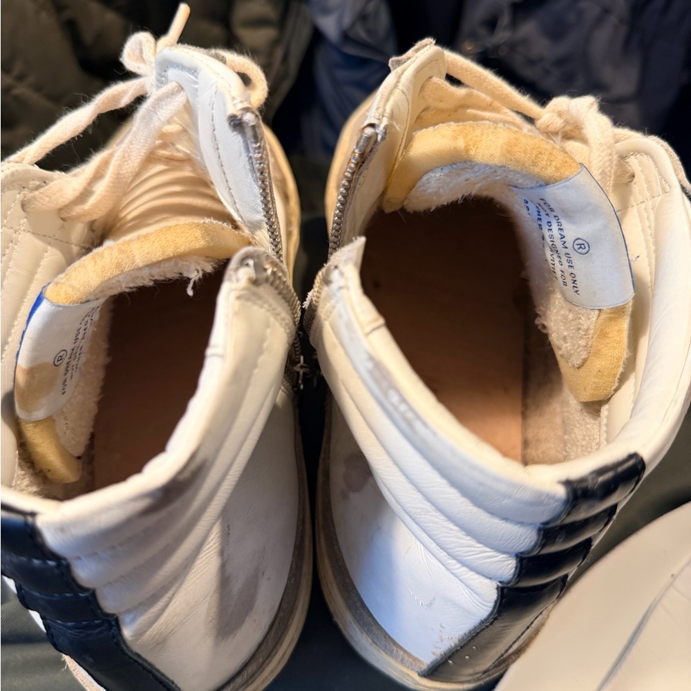 Golden Goose White and Beige Men's Sneakers - Picture 12 of 13